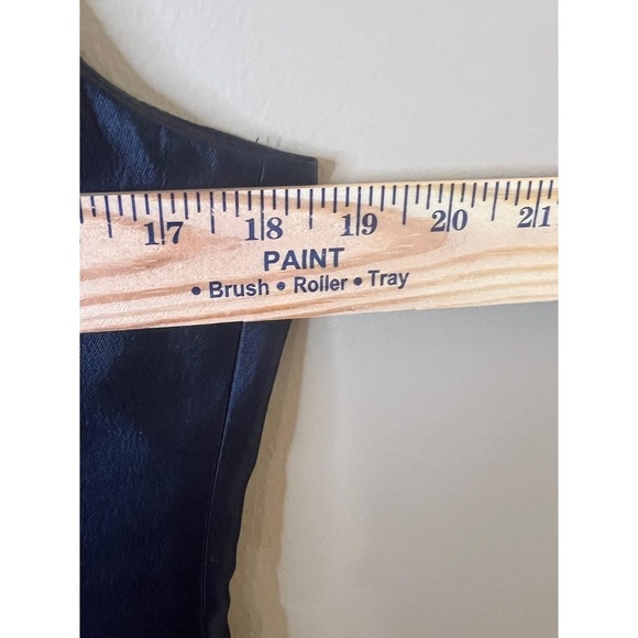 Rickie Freeman Teri Jon Black Sleeveless Ruffle Embellished Beaded Dress 10 - Picture 7 of 9